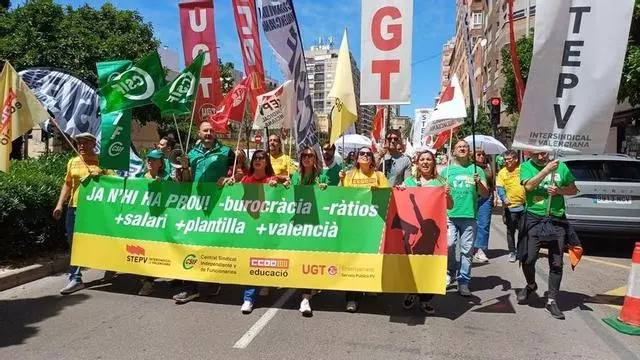 Protesta educativa en Castelló