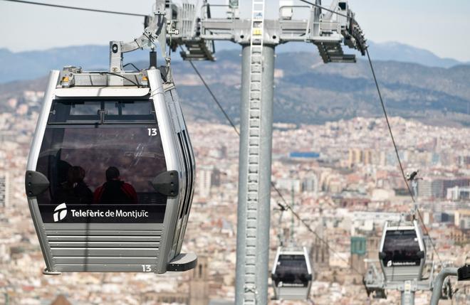 La plantilla del teleférico de Montjuïc secunda al 100% la huelga y prepara dos nuevos paros