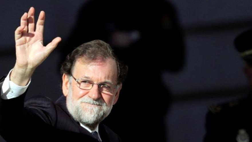 Mariano Rajoy a su llegada al Congreso.