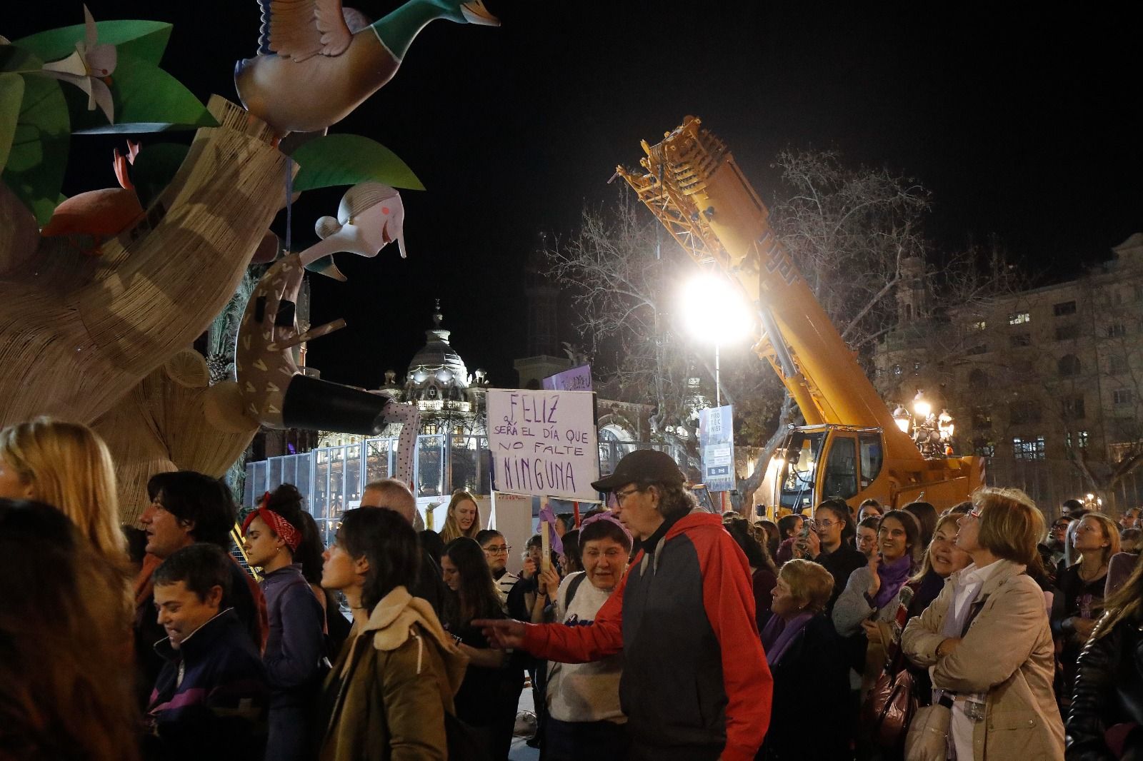 La manifestación de la Coordinadora Feminista de València para celebrar el 8 M