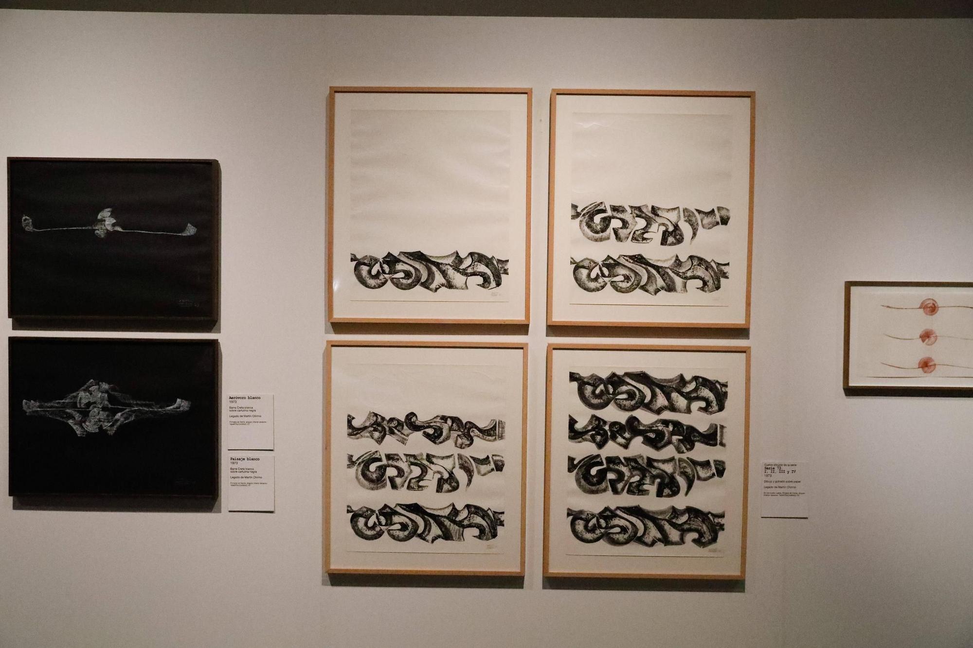 EN IMÁGENES: El Centro Niemeyer acoge una exposición sobre el vínculo entre el escultor Martín Chirino y Estados Unidos