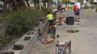 Moncofa actúa en uno de sus puntos más conflictivos ante las lluvias torrenciales