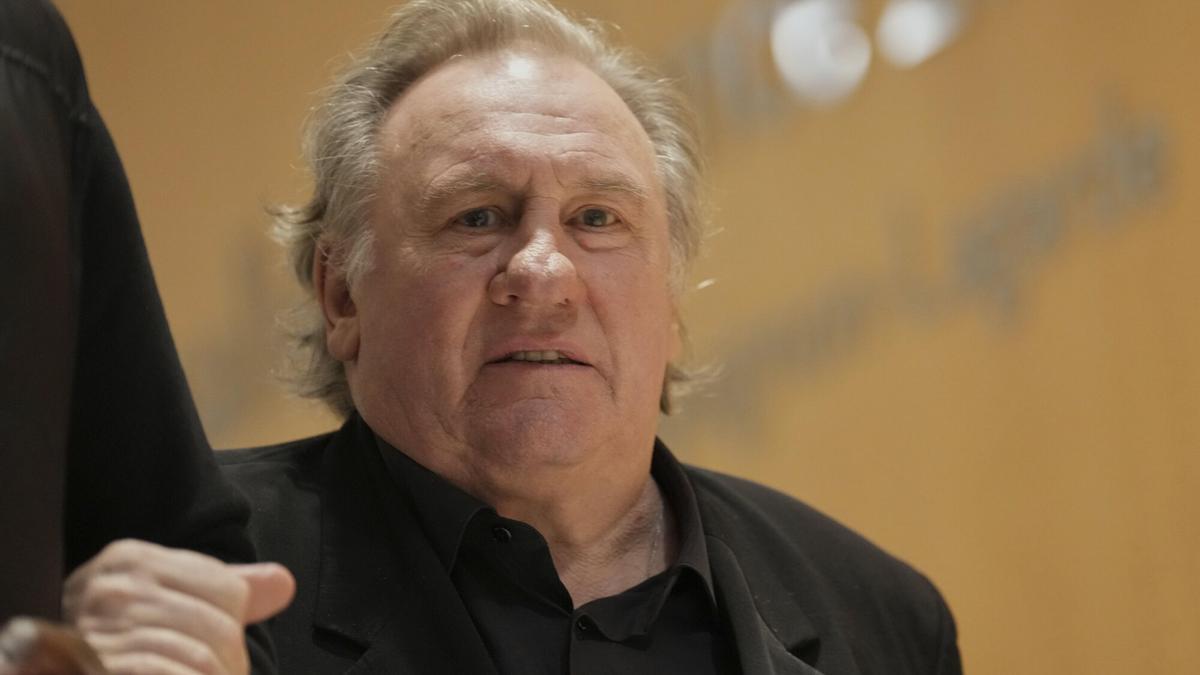 Gérard Depardieu en la vista de hoy jueves.