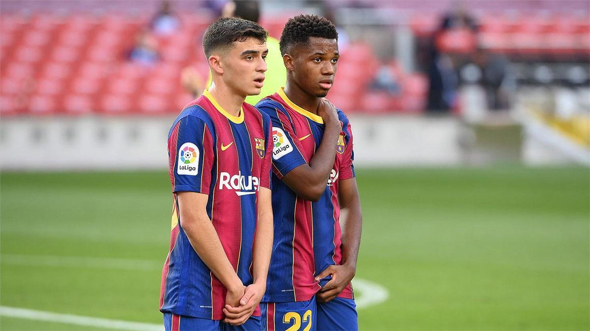 Ansu y Pedri, dos piezas ya capitales para el FC Barcelona