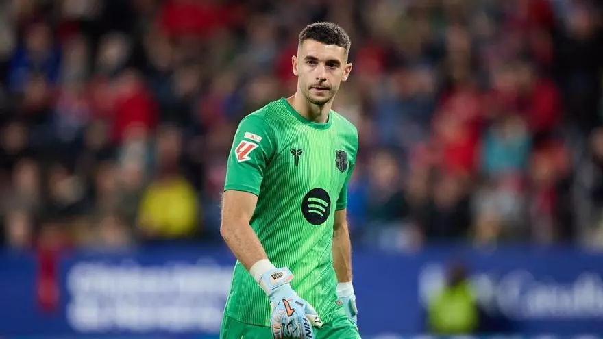 ¡Joan Garcia, inscrito en LaLiga con un nuevo dorsal!