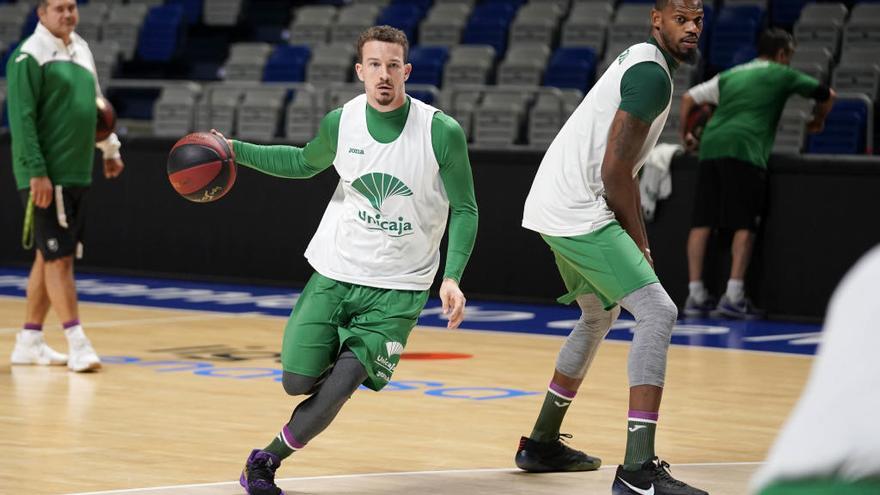 El Unicaja se entrenó ayer por la mañana en el Martín Carpena.