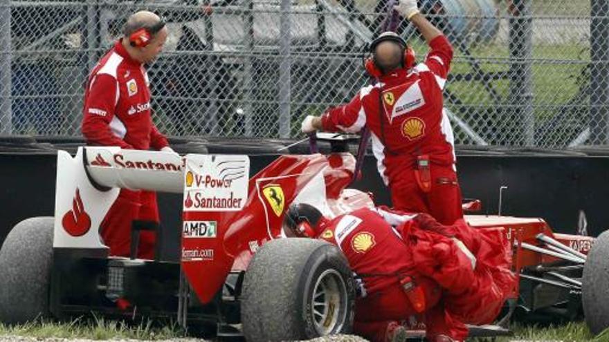 Accidente de Alonso en Mugello