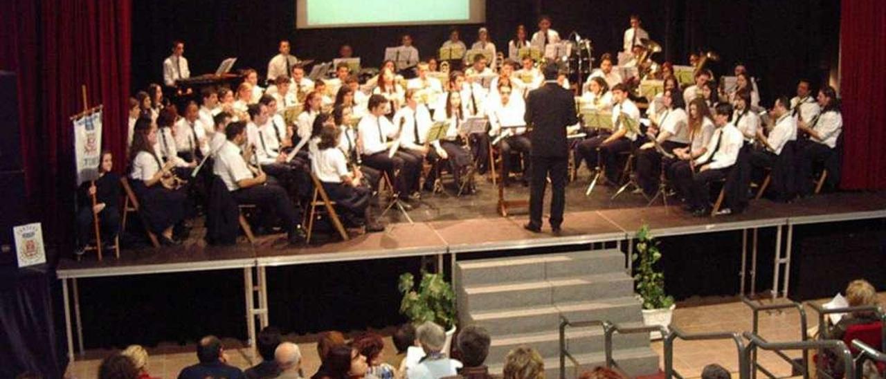 Imagen de archivo de una actuación de la Banda de Música de Corvera.
