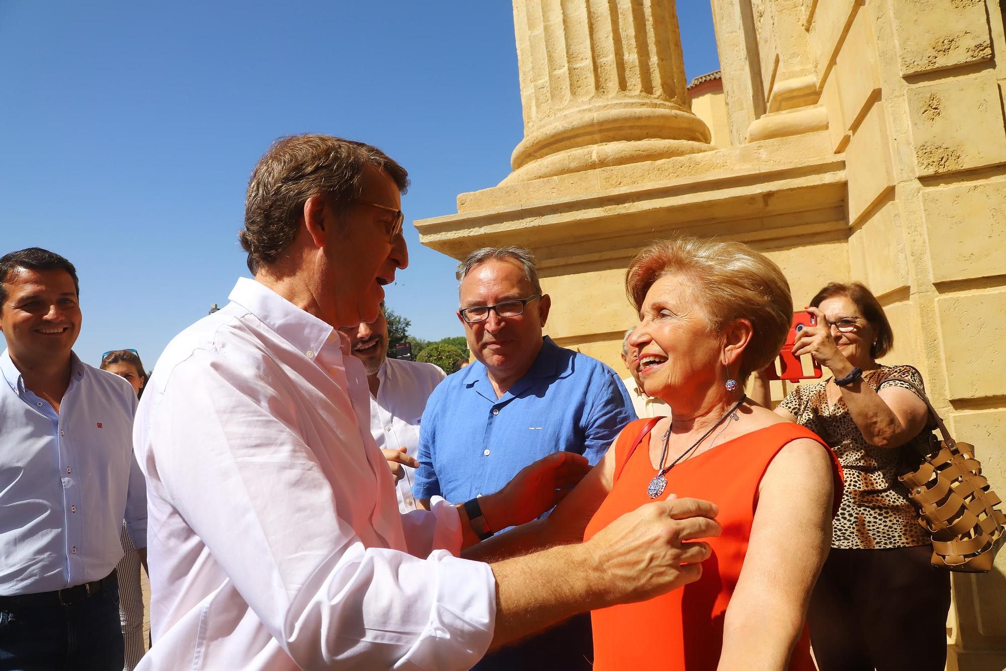 El presidente del Partido Popular, Núñez Feijóo, participa en Córdoba en un acto electoral del PP cordobés