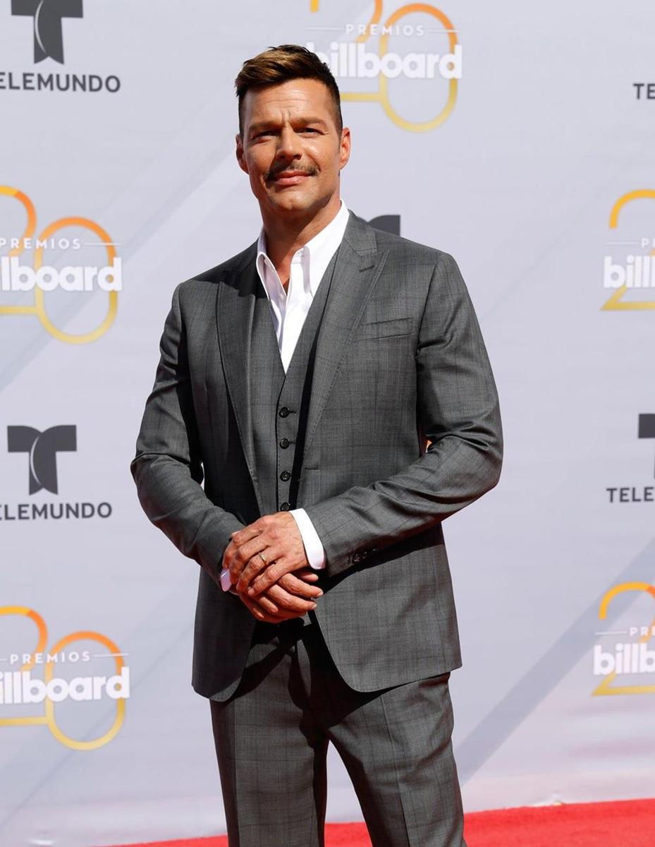 Ricky Martin en la alfombra roja de los 'Billboard Music Awards'