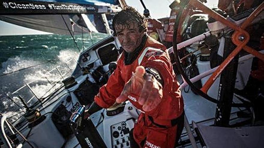 Chuny Bermúdez, durante una de sus últimas participaciones en la Volvo Ocean Race.