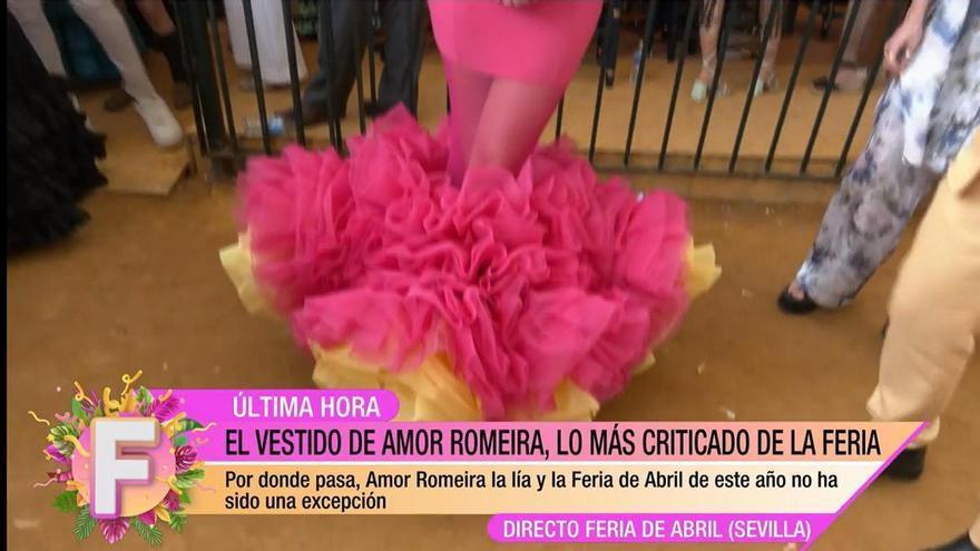 El polémico traje de flamenca que más se critica en la Feria de Abril