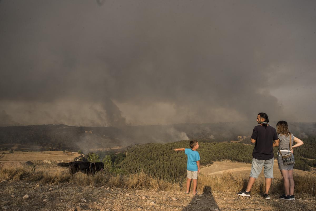 Incendio en El Pont de VIlomara