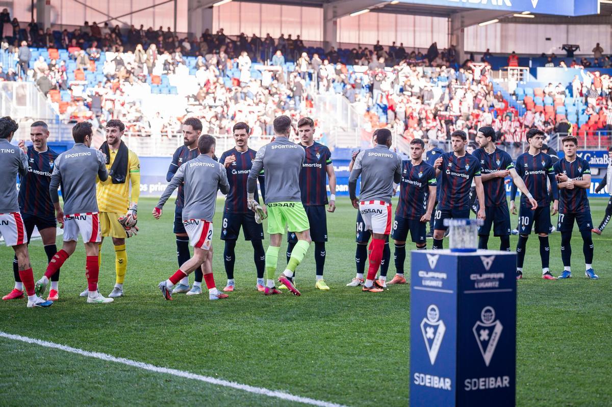 Eibar - Sporting, en imágenes