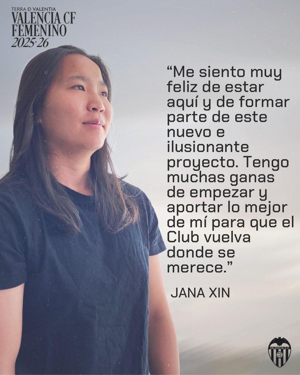 Jana, nacida en China el 29 de septiembre de 2003, se suma al proyecto capitaneado por Mikel Crespo procedente del Fundación Albacete (2024-25)