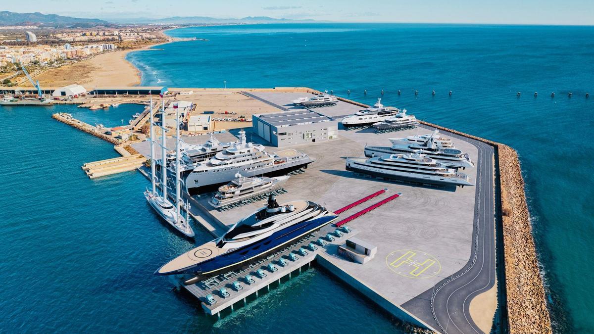 El naval vigués crece en el Mediterráneo con el elevador de barcos para yates «más grande del mundo»