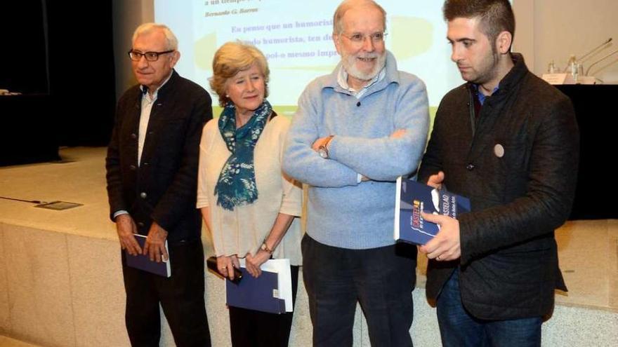 Una imagen de la presentación del libro sobre la labor artística de Castelao. // Rafa Vázquez