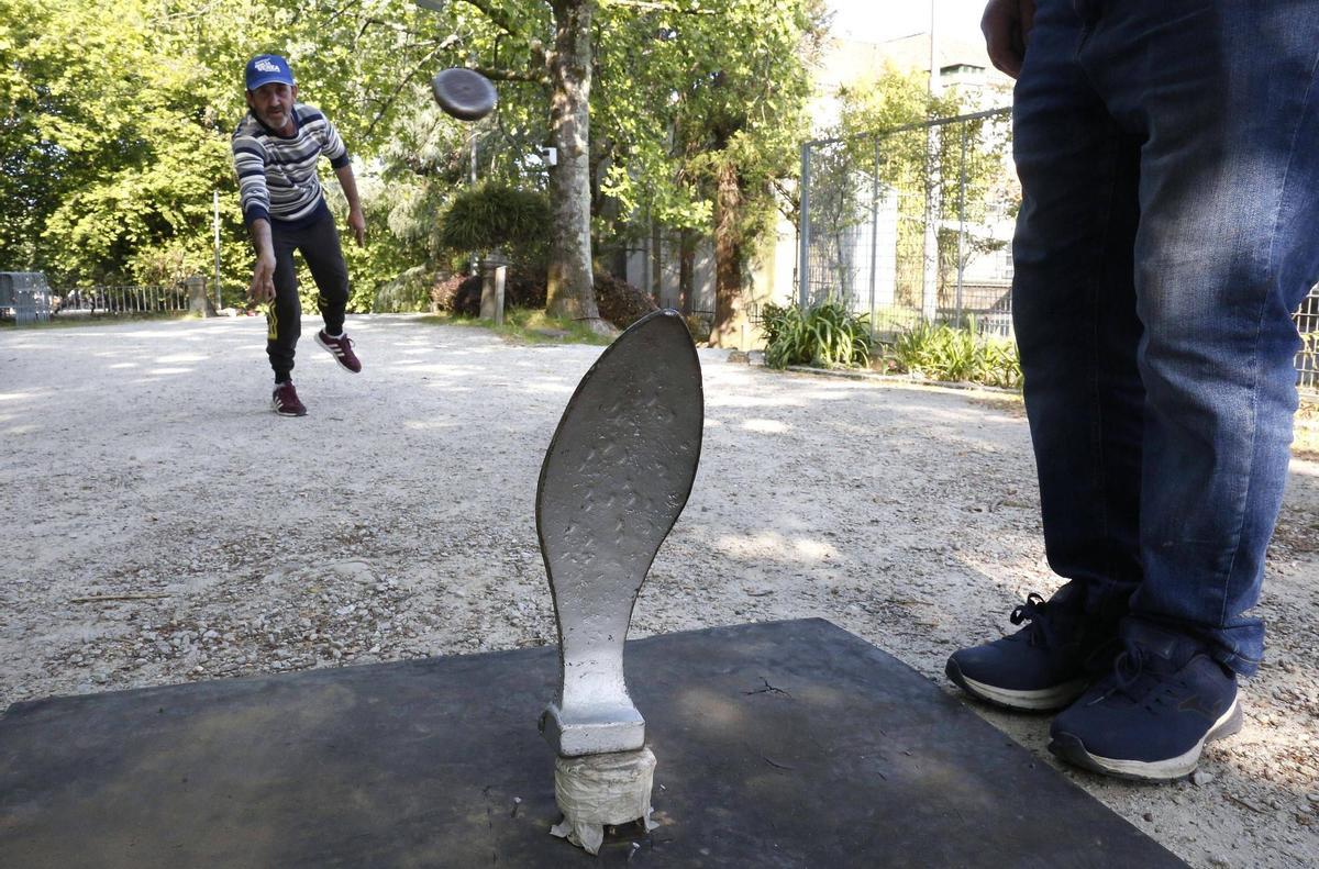 Un participante del torneo de chave de las pasadas fiestas de la Ascensión