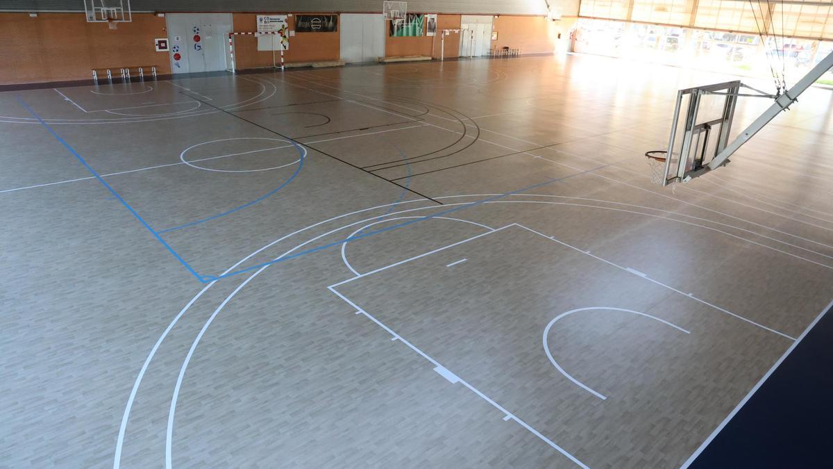 Pabellón de Catarroja renovado gracias Fundacion Barça.