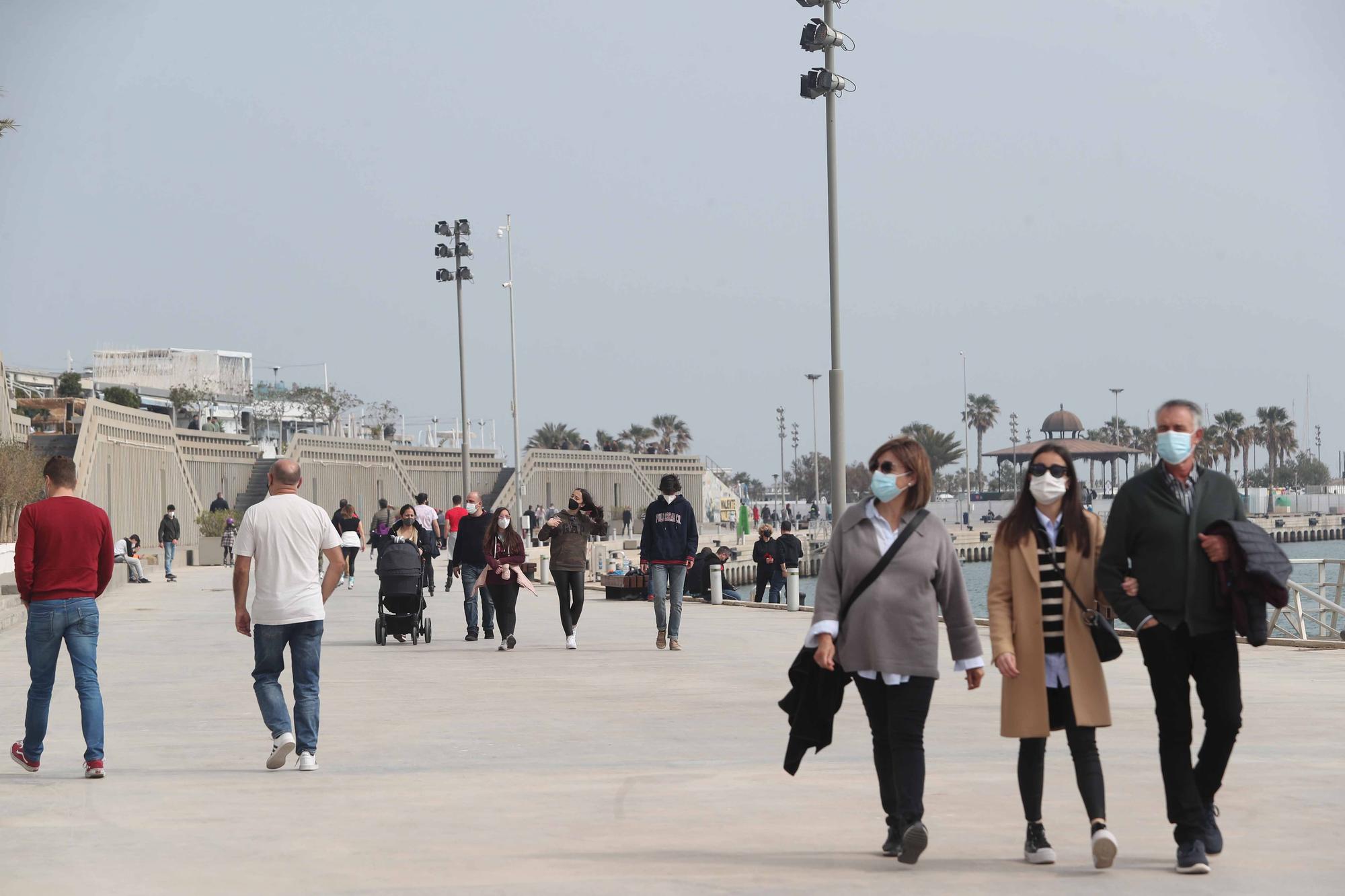 Gran ambiente en la Marina en el primer fin de semana sin cierre perimetral