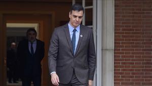 Pedro Sánchez, el pasado martes en la Moncloa. 