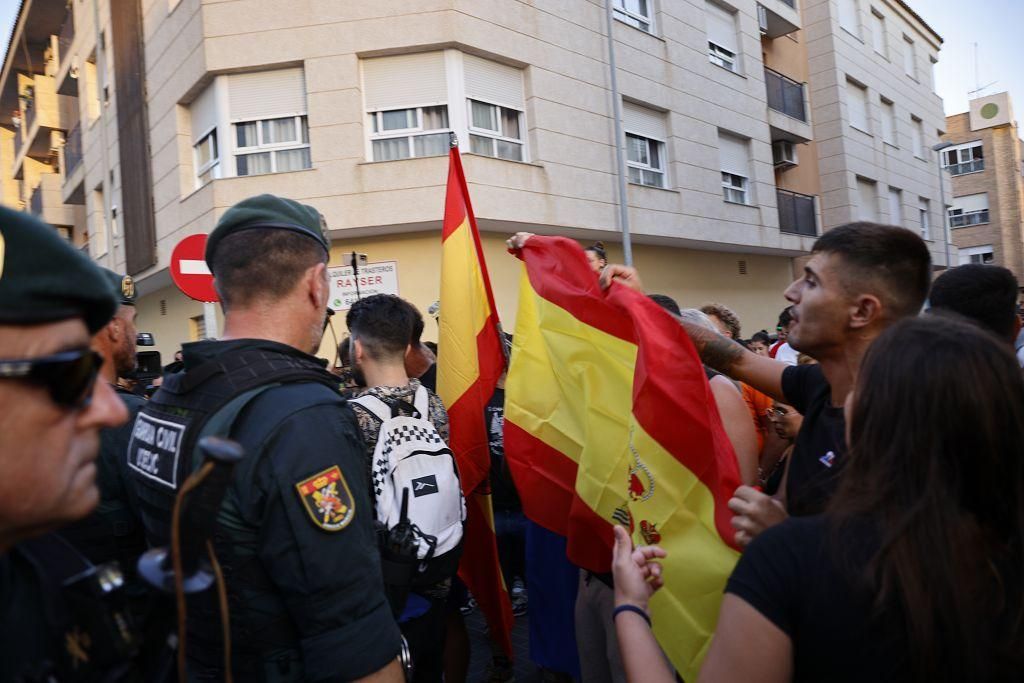 Las imágenes de la concentración ultra este martes en Torre Pacheco