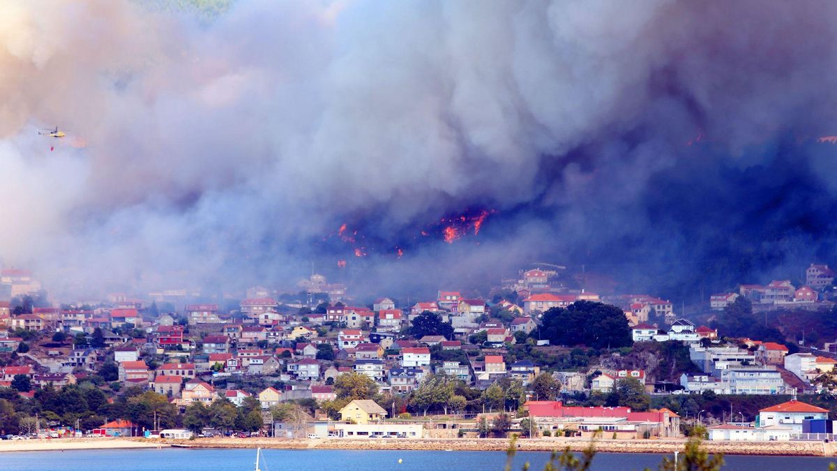 El incendio que convirtió a Meira en un infierno.