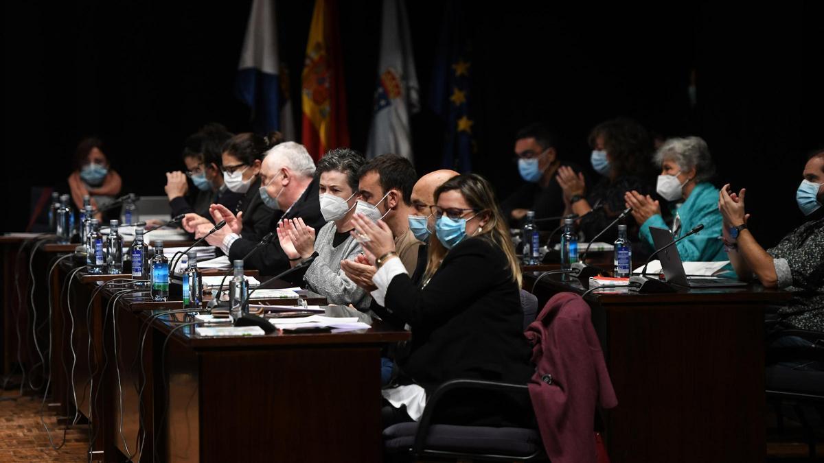 Imagen de los concejales del gobierno local en un anterior pleno.