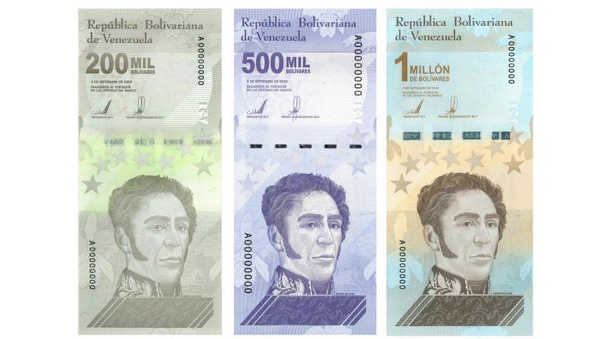 Nuevos billetes en Venezuela