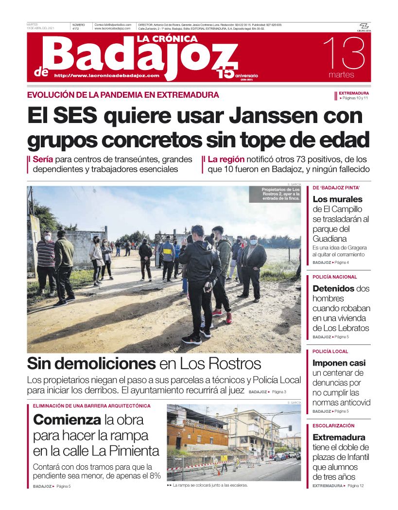 Consulta la portada correspondiente al día 13 de ABRIL del 2021