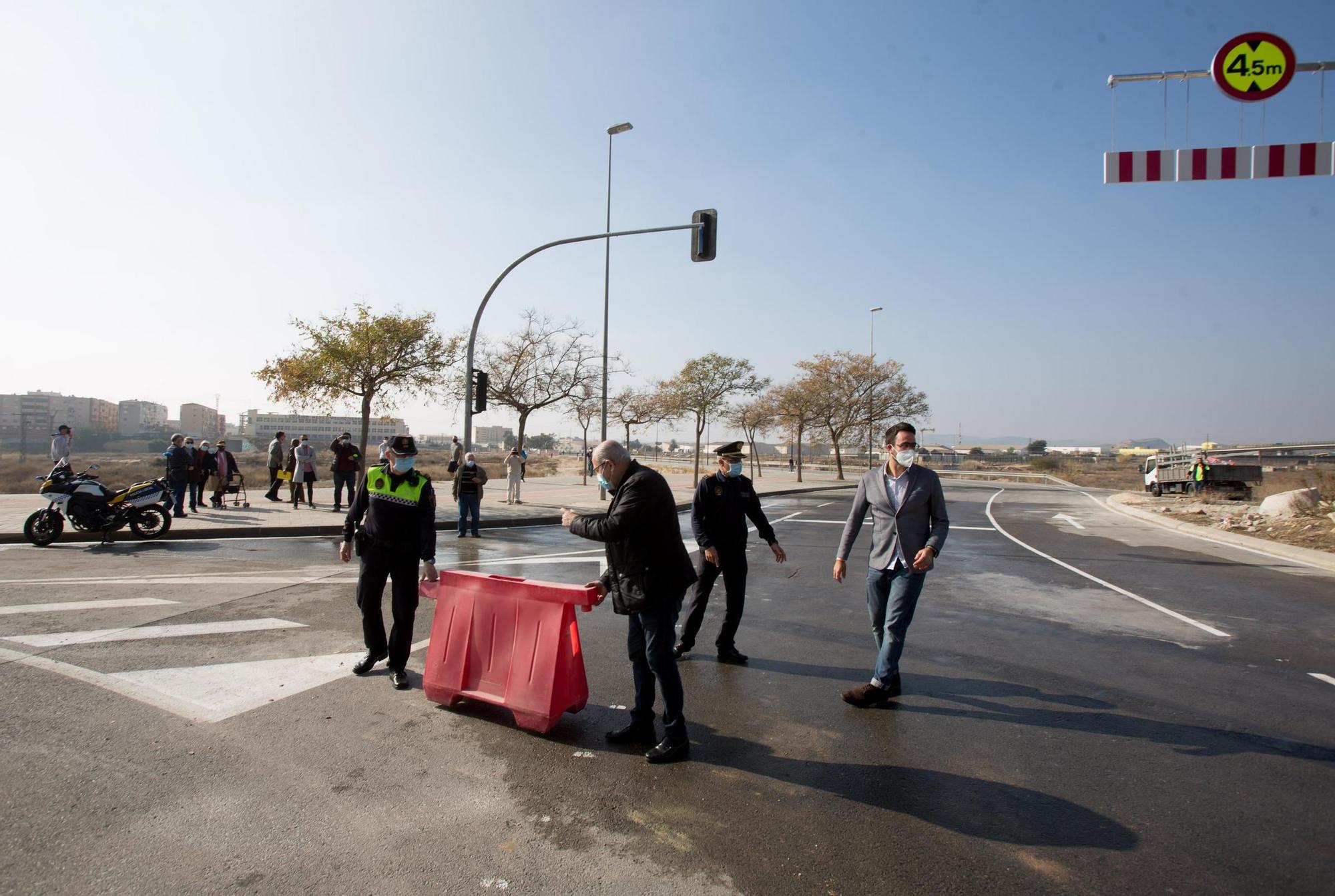 La apertura del tramo de la Vía Parque en el PAU 1 completa una nueva circunvalación en Alicante