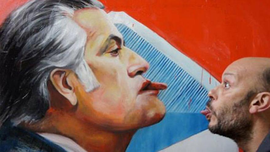 Polémica por un cuadro de Bárcenas del artista asturiano Toño Velasco
