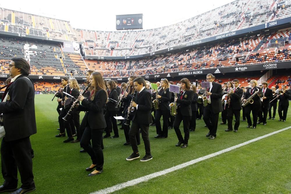 El pasodoble 'Els Poblets' suena en Mestalla