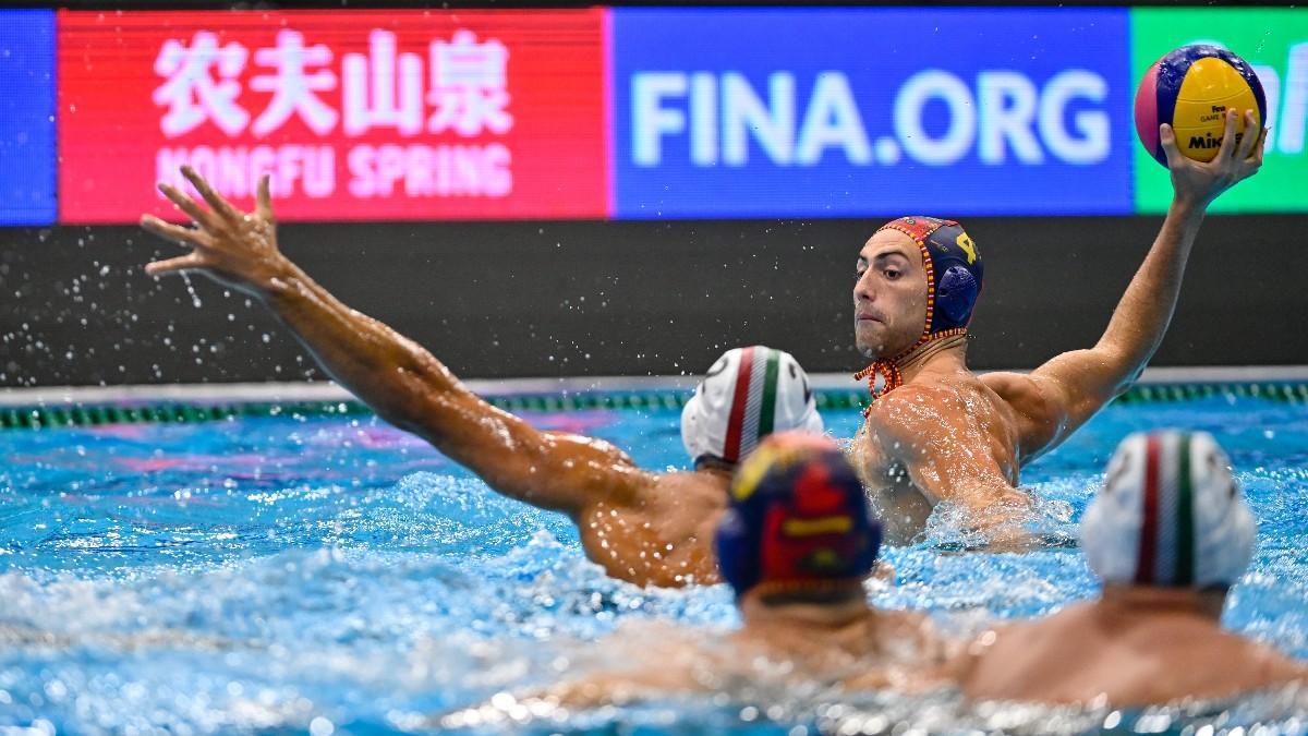 Imagen del partido entre España e Italia