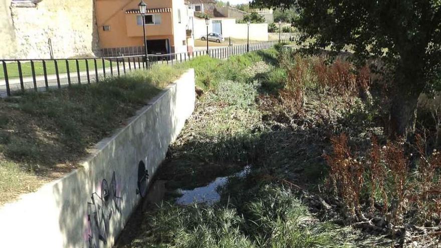 Vertidos en el arroyo.