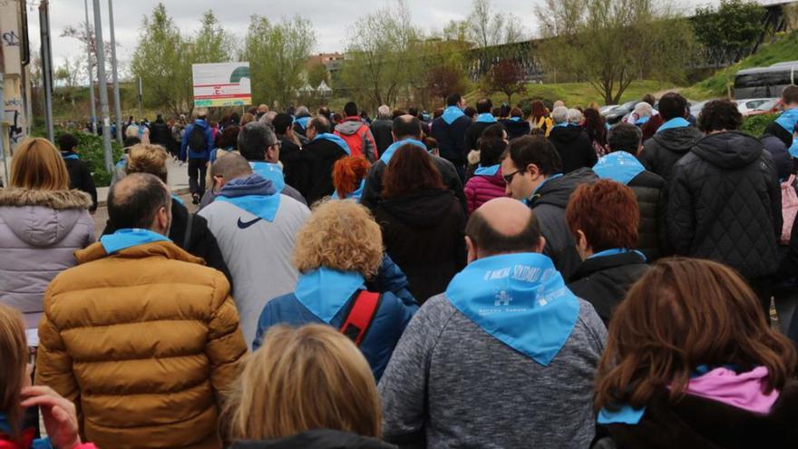 Marcha organizada por Autismo Zamora en la capital.