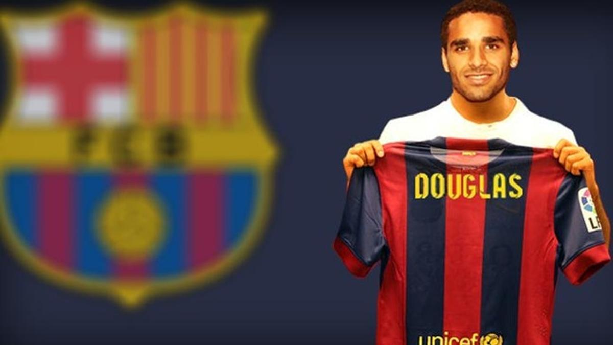 Douglas vivirá el viernes su primer día como jugador barcelonista