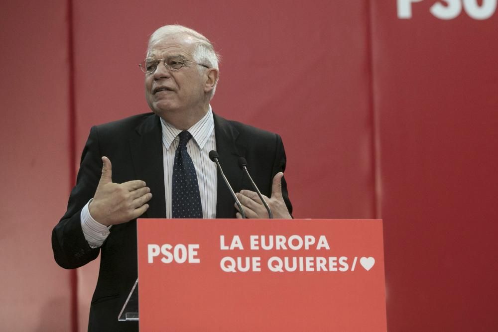 Mitin de Borrell y Barbón en Oviedo