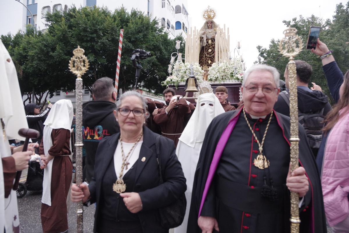 Procesión de la Virgen de las Lágrimas del Carmen de Huelin, en imágenes