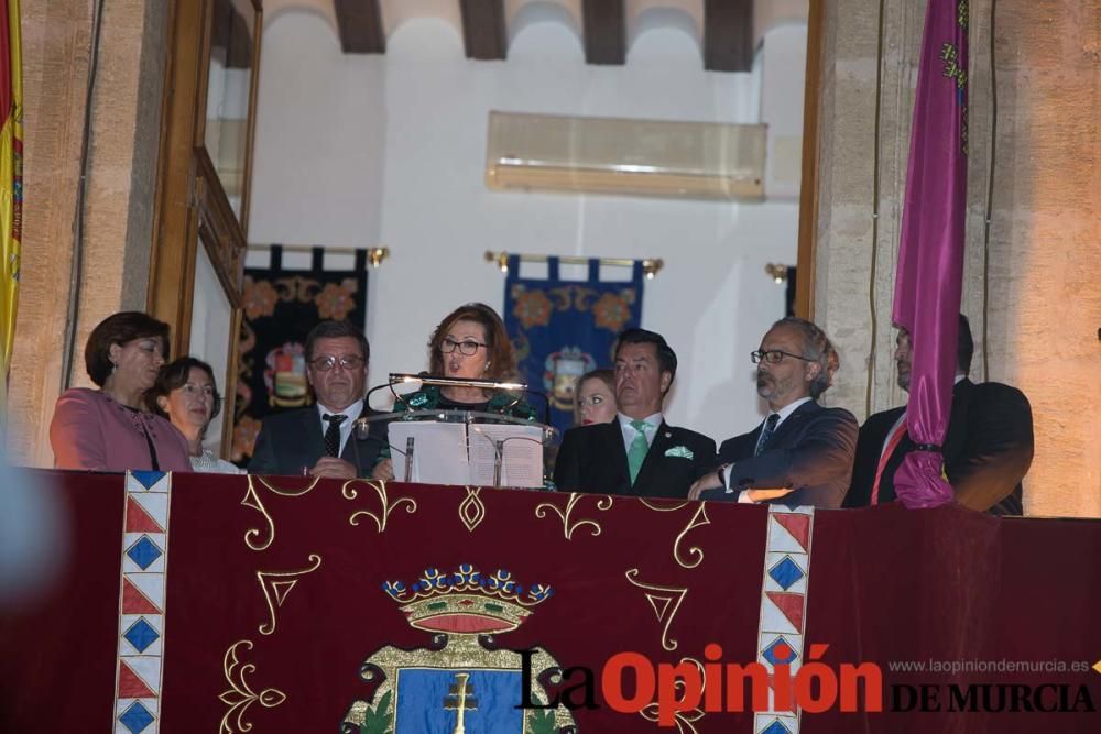 Pregón de fiestas en Caravaca