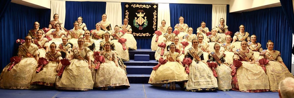 Carmen, Marta, Martina y Ani reciben honores en la fiesta grande de la Federación Fallas Centro