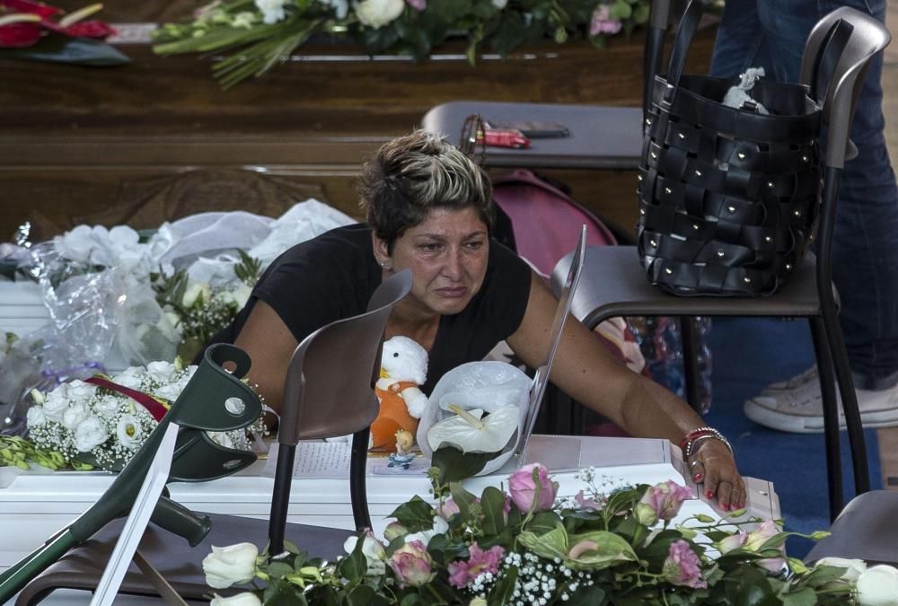 Funeral por las víctimas del terremoto de Italia