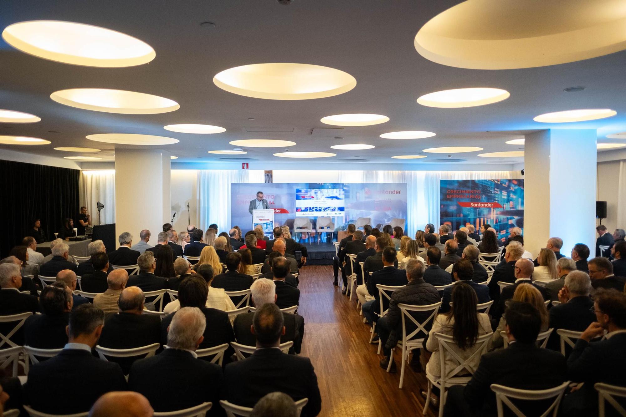 Foro 'Crecimiento empresarial' de EL DÍA y Banco Santander