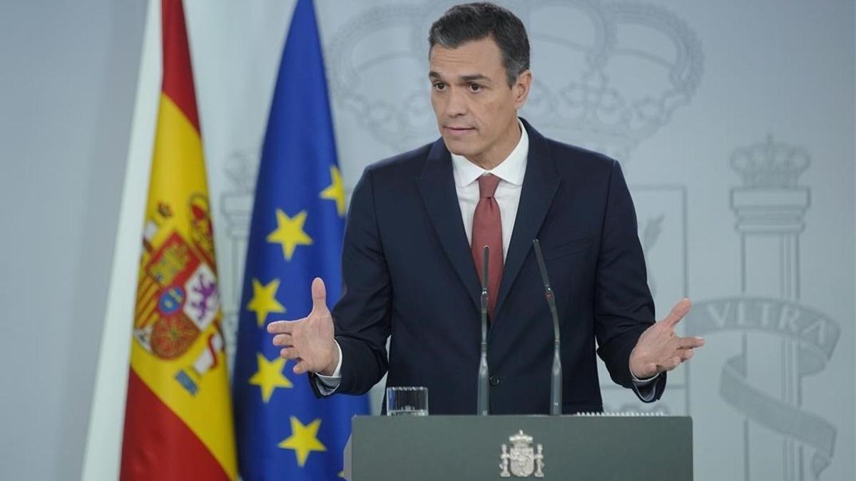 El presidente del Gobierno, Pedro Sánchez