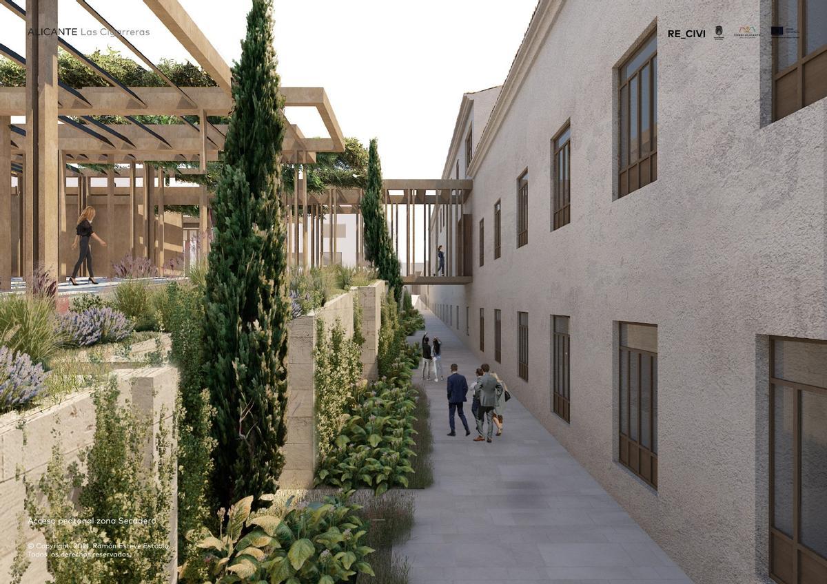 Una proyección del resultado de las obras en la Casa de la Misericordia.