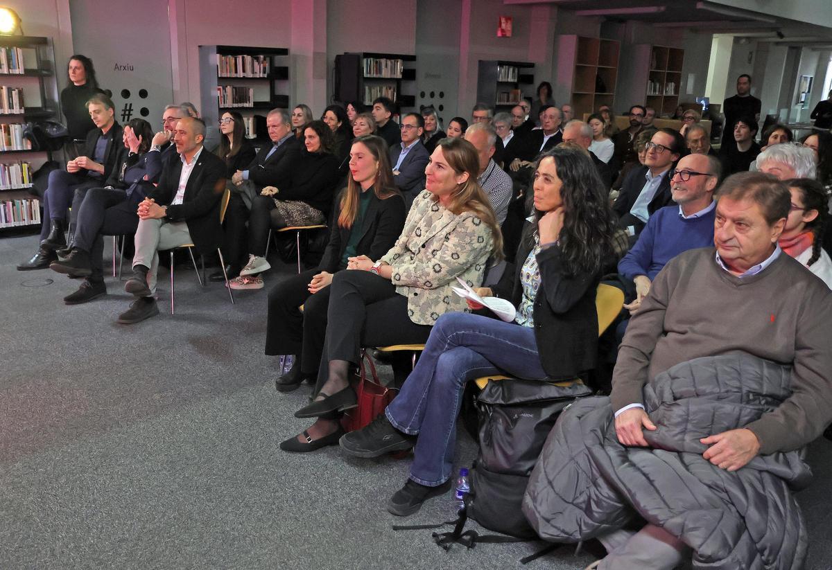 Un moment de l'acte, que recorda l'enyorada Rosa Argelaguet Isanta