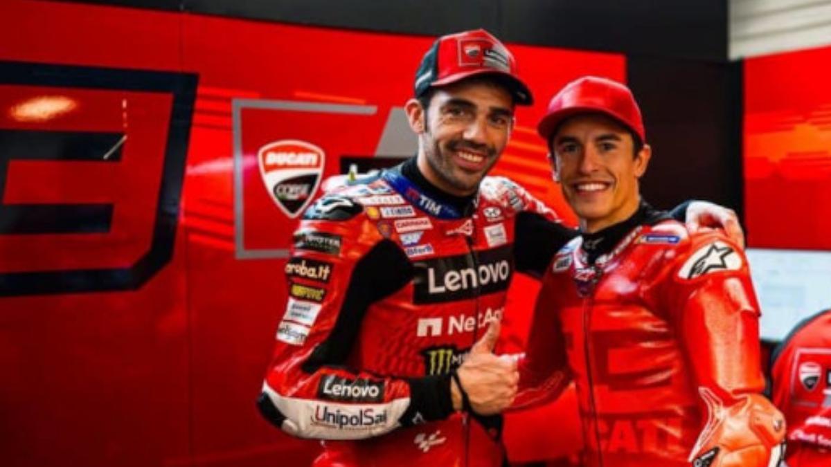 Michelle Pirro y Marc Márquez