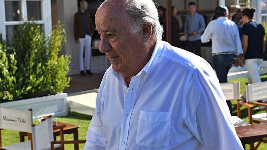 Amancio Ortega, en el recinto de Casas Novas.