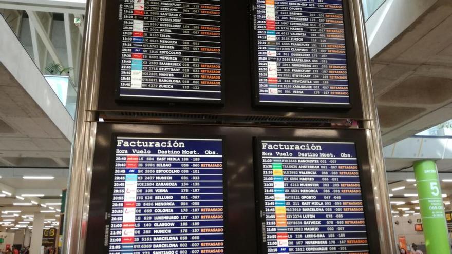 Jornada de caos en el aeropuerto con más de 300 vuelos retrasados