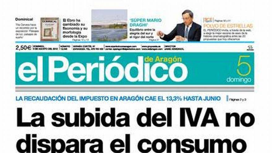 "La subida del IVA no dispara el consumo", en la portada de EL ...